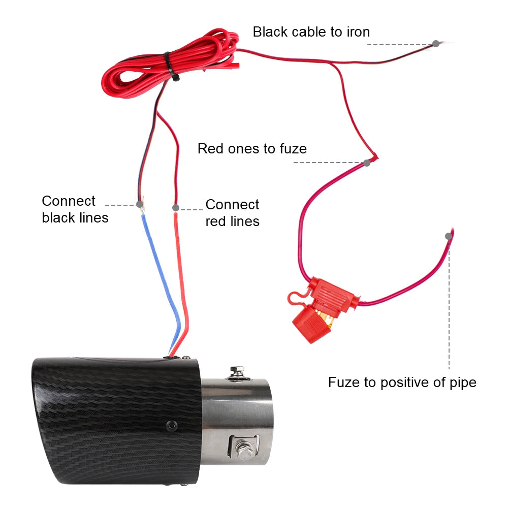 LED Carbon Exhaust Tip