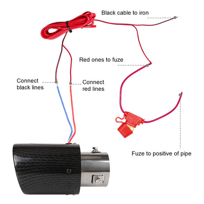 LED Carbon Exhaust Tip